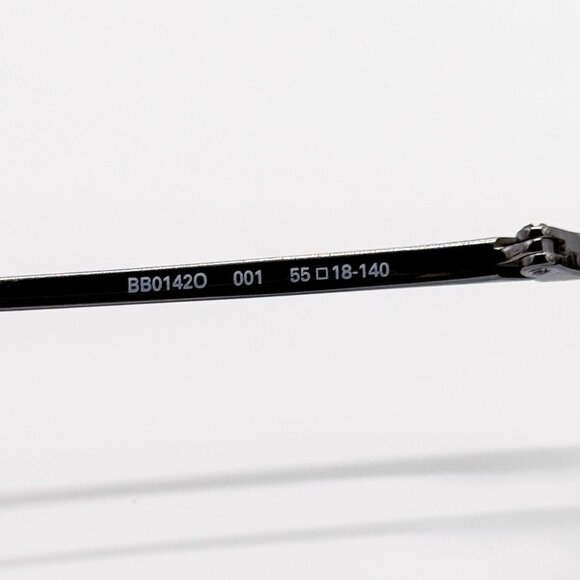 NEW BALENCIAGA EYEGLASSES BB0142O 001 GEOMETRIC SILVER WOMEN EYEWEAR BALENCIAGA - Picture 8 of 9